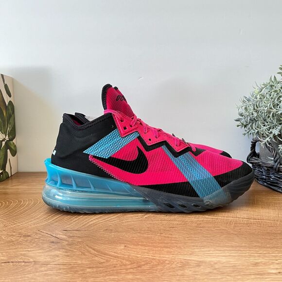 Nike Lebron 18 Low Neon Nights CV7564-600 Athletic Shoes Men's Size US 11.5 - Picture 1 of 8
